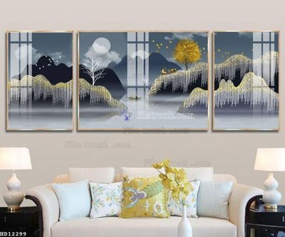 File gốc File tranh hiện đại pha lê gương HD12299 (chuẩn CMYK) cho nhà in