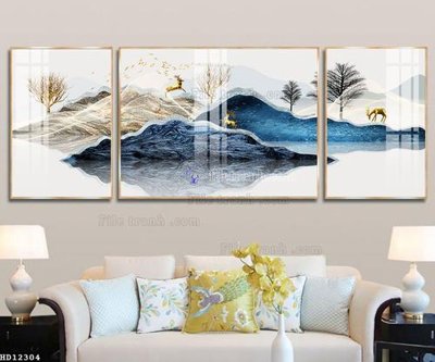 File in trần File tranh hiện đại pha lê gương HD12304 (file gốc) phong thủy