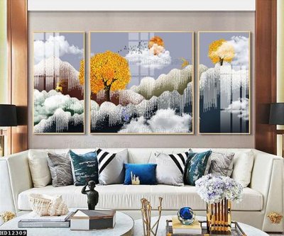 File gốc File tranh hiện đại pha lê gương HD12309 (ảnh rõ nét) để in