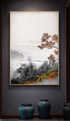 File tranh trang trí File tranh hiện đại pha lê gương HD12313 (file gốc)