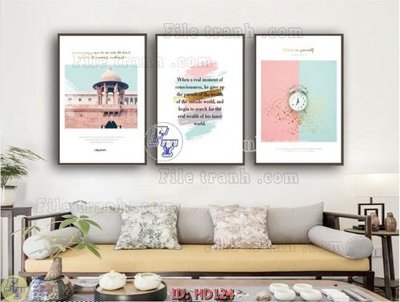 File in mica File tranh hiện đại HD124 (bản gốc) sắc sảo