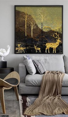 File tranh File tranh hiện đại pha lê gương HD12451 (bản gốc) treo phòng ăn