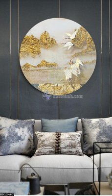 File gốc File tranh hiện đại pha lê gương HD12467 (cho in ấn) độc quyền