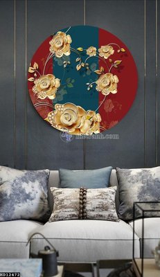 File PSD File tranh hiện đại pha lê gương HD12472 (bản gốc) cho nhà in