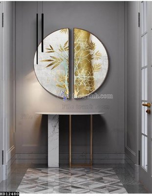 File gốc File tranh hiện đại pha lê gương HD12480 cho in ấn và thiết kế