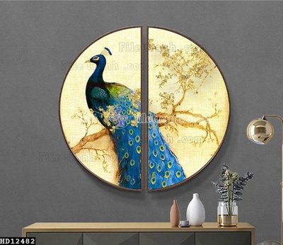 File tranh File tranh hiện đại pha lê gương HD12482 (bản gốc) in canvas