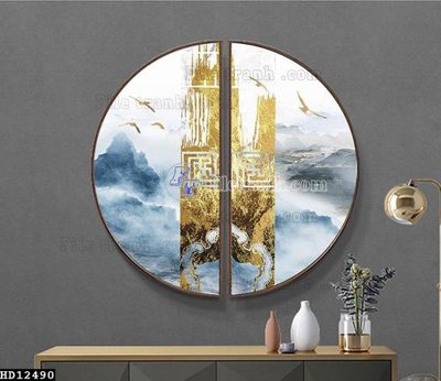 File tranh File tranh hiện đại pha lê gương HD12490 (gốc) chủ đề trừu tượng