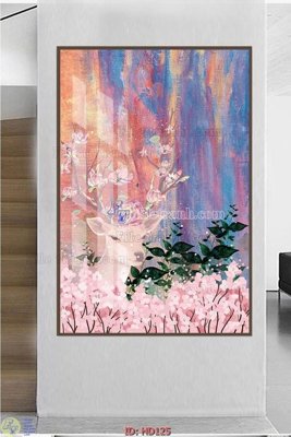 File gốc File tranh hiện đại HD125 (in lụa) tranh thuận buồm