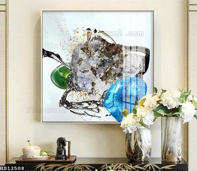 File tranh File tranh hiện đại pha lê gương HD12508 (ảnh gốc) sắc nét hoàn hảo