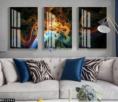 File tranh File tranh hiện đại pha lê gương HD12541 (bản gốc) in canvas
