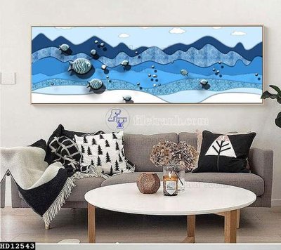 File in ấn File tranh hiện đại pha lê gương HD12543 (bản gốc) sắc nét