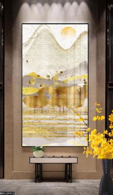 File in ấn File tranh hiện đại pha lê gương HD12551 (bản gốc) cao cấp