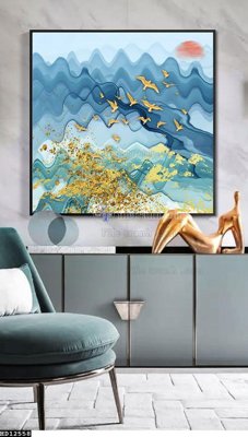 File gốc File tranh hiện đại pha lê gương HD12558 (in tráng gương) hiện đại