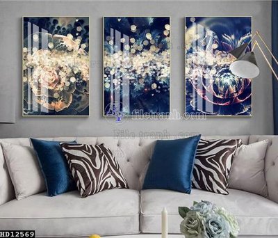 Download file gốc File tranh hiện đại pha lê gương HD12569 (in mica) trang trí