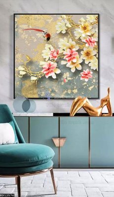 File gốc File tranh hiện đại pha lê gương HD12576 (in mica) cắt laser