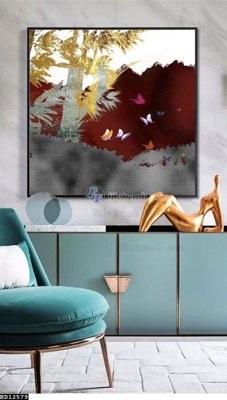 Hình ảnh file gốc File tranh hiện đại pha lê gương HD12579 cho in UV