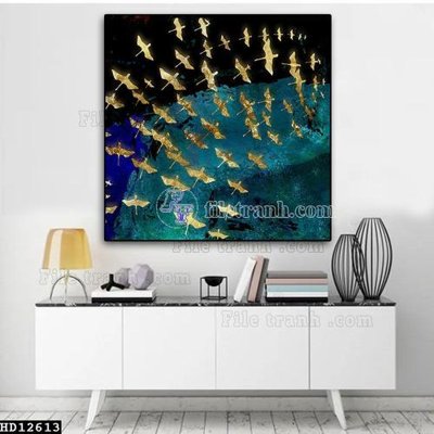 Cung cấp file tranh gốc File tranh hiện đại pha lê gương HD12613 độc quyền