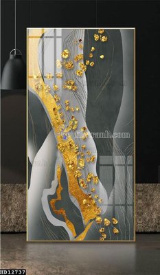 File in ấn File tranh hiện đại pha lê gương HD12737 (bản gốc) sắc nét