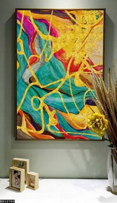 File gốc File tranh hiện đại pha lê gương HD12780 (in mica) trang trí