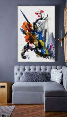 File tranh in tráng gương File tranh hiện đại pha lê gương HD12785 (siêu nét)