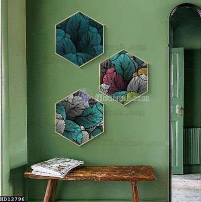 File gốc File tranh hiện đại pha lê gương HD12796 (in lụa) tranh mã đáo