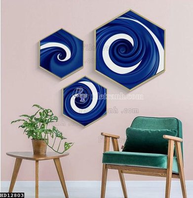 File in trần File tranh hiện đại pha lê gương HD12803 (file gốc) xuyên sáng