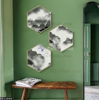 File gốc in ấn File tranh hiện đại pha lê gương HD12806 độ phân giải cao