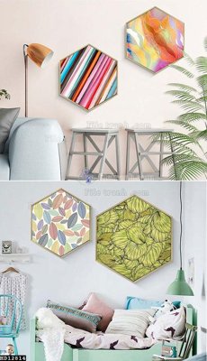 File gốc File tranh hiện đại pha lê gương HD12814 (in lụa) hoa văn cổ điển