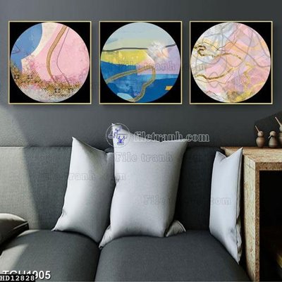 File gốc File tranh hiện đại pha lê gương HD12828 (in mica) trang trí