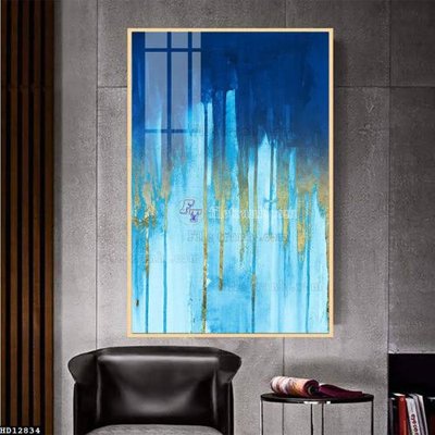 File in trần File tranh hiện đại pha lê gương HD12834 (bản gốc) hoa văn