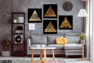 Hình ảnh file gốc in lụa File tranh hiện đại pha lê gương HD12840