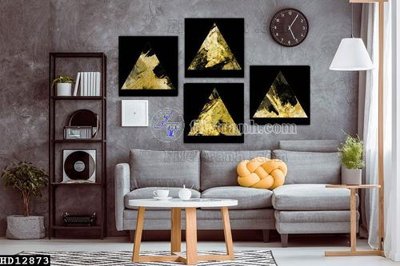 File gốc File tranh hiện đại pha lê gương HD12873 (in lụa) họa tiết 3D