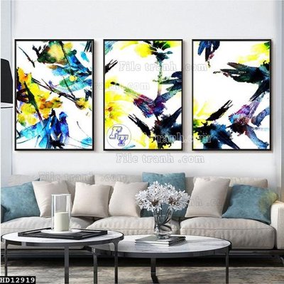 Tải file File tranh hiện đại pha lê gương HD12919 (gốc) in ấn chất lượng