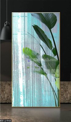 File PSD File tranh hiện đại pha lê gương HD12946 (bản gốc) đã tách nền