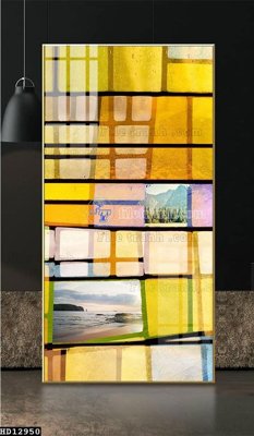 File gốc File tranh hiện đại pha lê gương HD12950 (chuẩn CMYK) cho nhà in