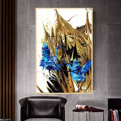 File in trần File tranh hiện đại pha lê gương HD12971 (file gốc) chủ đề vũ trụ