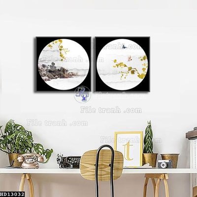 File tranh gốc PSD File tranh hiện đại pha lê gương HD13032 còn nguyên layer