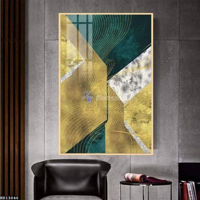 File in trần File tranh hiện đại pha lê gương HD13046 (file gốc) xuyên sáng