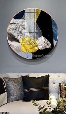 File tranh in trần 3D File tranh hiện đại pha lê gương HD13124 (ảnh gốc)