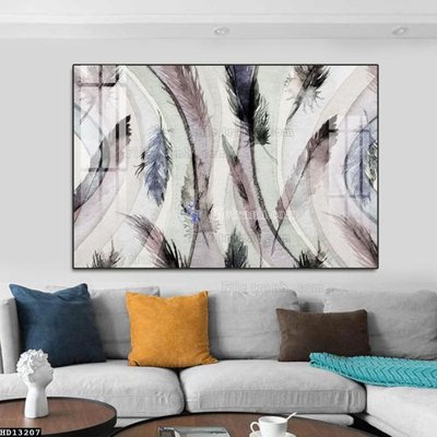 File gốc in tráng gương File tranh hiện đại pha lê gương HD13207 chi tiết