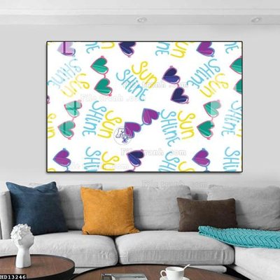 File tranh PSD File tranh hiện đại pha lê gương HD13246 chất lượng cao