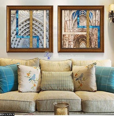 File gốc File tranh hiện đại pha lê gương HD13253 (in tráng gương) sang trọng