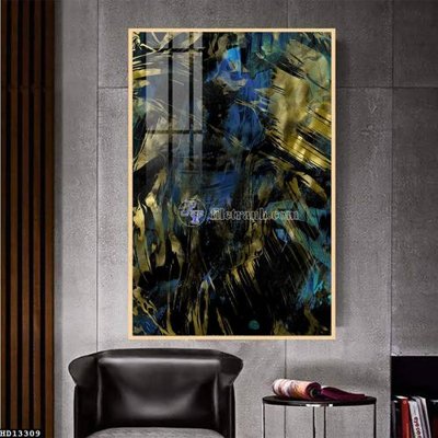 File in trần File tranh hiện đại pha lê gương HD13309 (file gốc) hoa văn 3D