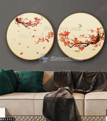 File gốc File tranh hiện đại pha lê gương HD13311 (ảnh chi tiết) để in trần