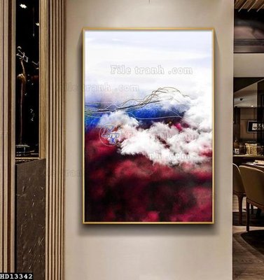 Tải file gốc File tranh hiện đại pha lê gương HD13342 dùng cho in ấn
