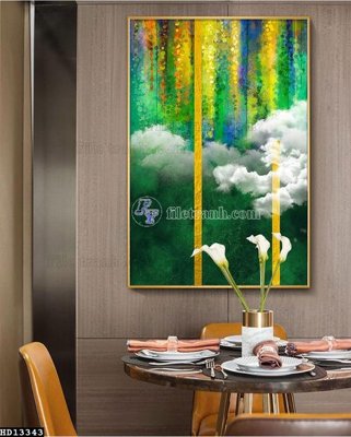 File tranh quảng cáo File tranh hiện đại pha lê gương HD13343 (download file gốc)