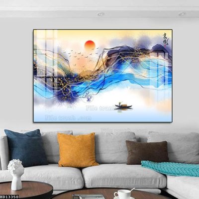 File gốc File tranh hiện đại pha lê gương HD13350 (in 3D) nghệ thuật