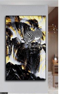 File tranh File tranh hiện đại pha lê gương HD13361 (gốc) in vải canvas