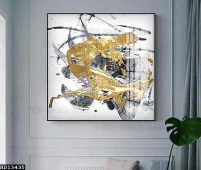 File PSD File tranh hiện đại pha lê gương HD13435 (nguyên bản) cho thiết kế