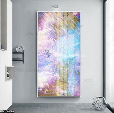 File tranh File tranh hiện đại pha lê gương HD13450 (ảnh gốc) in trần xuyên sáng